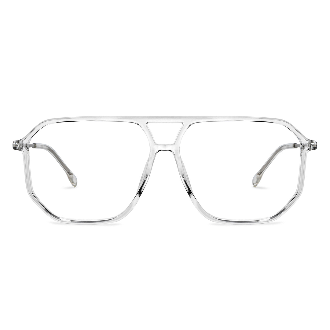 Lenskart Air Online Crystal Transparent Full Rim Geometric left side