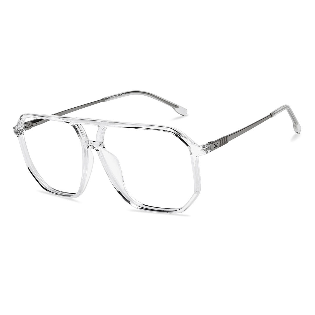 Lenskart Air Online Crystal Transparent Full Rim Geometric right side