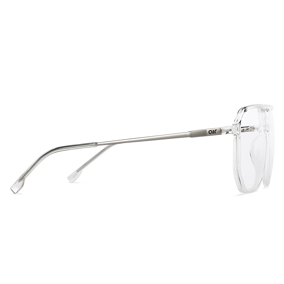 Lenskart Air Online Crystal Transparent Full Rim Geometric left side