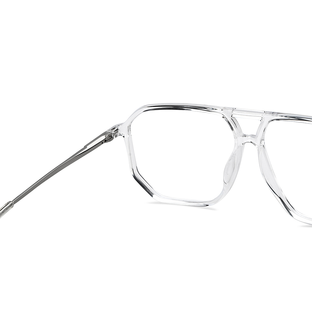 Lenskart Air Online Crystal Transparent Full Rim Geometric right side