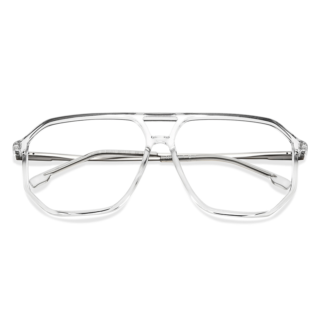 Lenskart Air Online Crystal Transparent Full Rim Geometric left side
