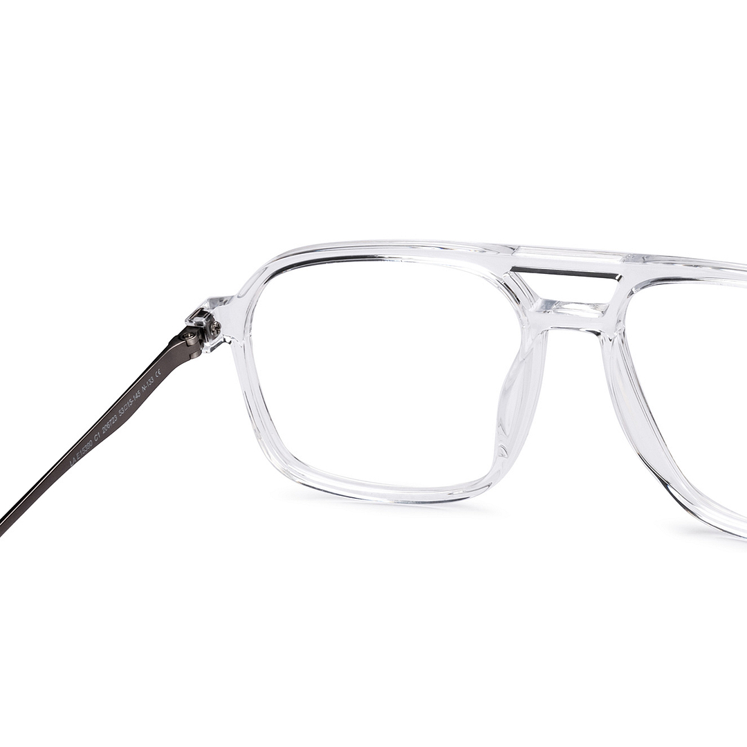 Lenskart Air Crystal Transparent Full Rim Geometric right side