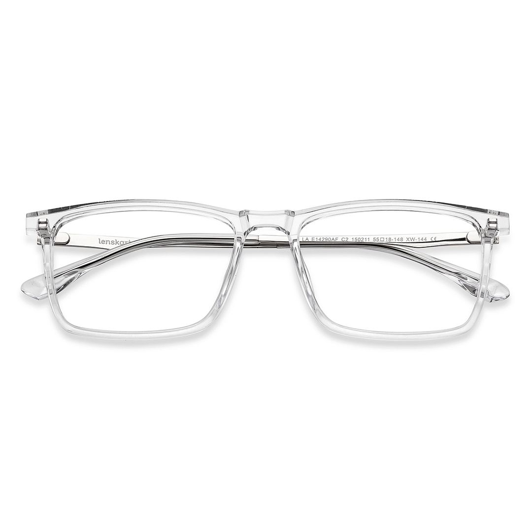 Lenskart Air Online Crystal Transparent Full Rim Rectangle left side