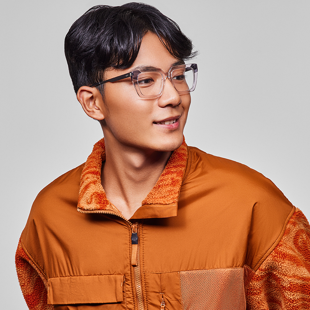 Vincent Chase Online Crystal Transparent Full Rim Square left side