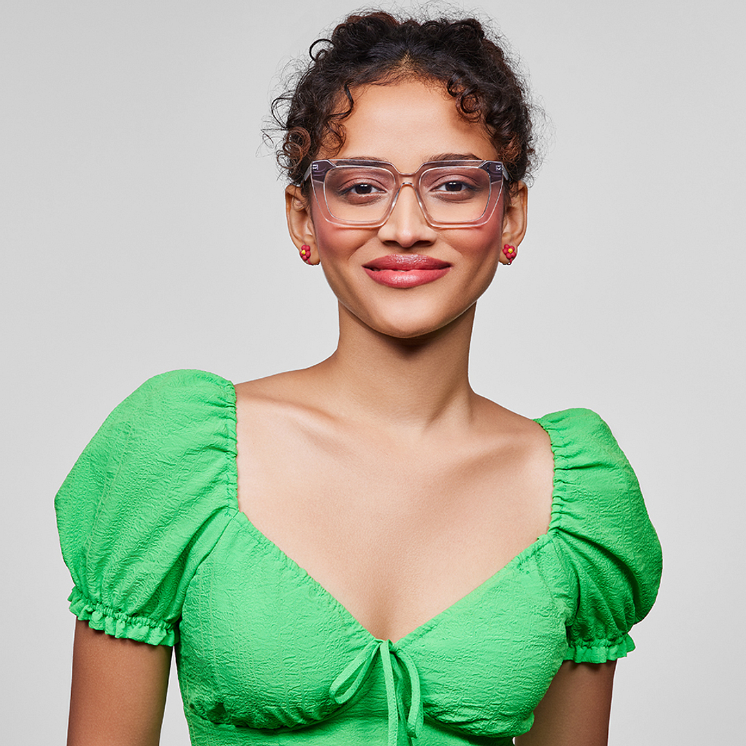 Vincent Chase Online Crystal Transparent Full Rim Square right side