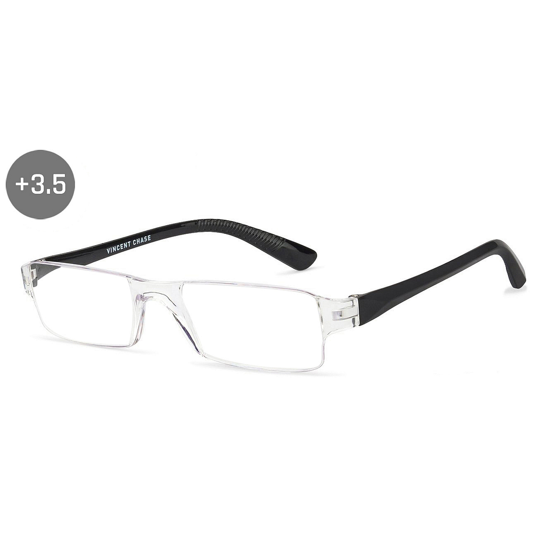 LENSKART BLU READERS Transparent Rimless Rectangle LENSKART BLU READERS VC E11335 Only for 3 5 Prefitted Powers left side