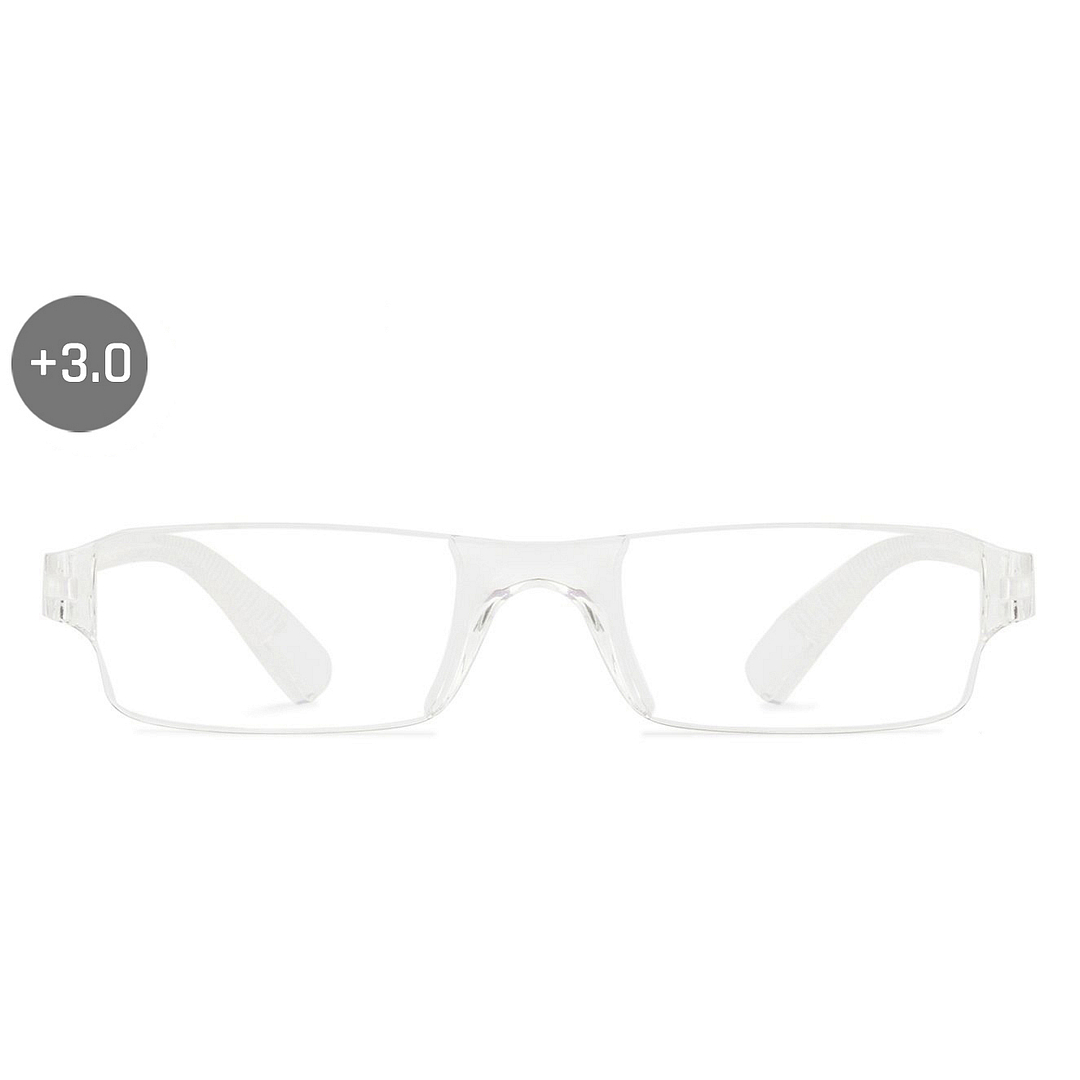 LENSKART BLU READERS Transparent Transparent Rimless Rectangle LENSKART BLU READERS VC E11335 Only for 3 Prefitted Powers left side