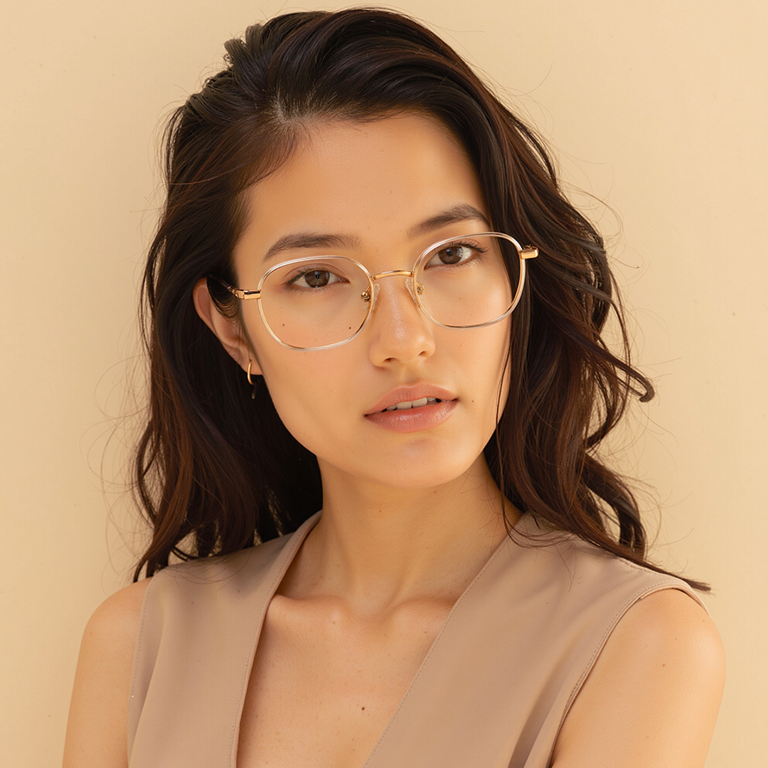 Lenskart Transparent Full Rim Square left side