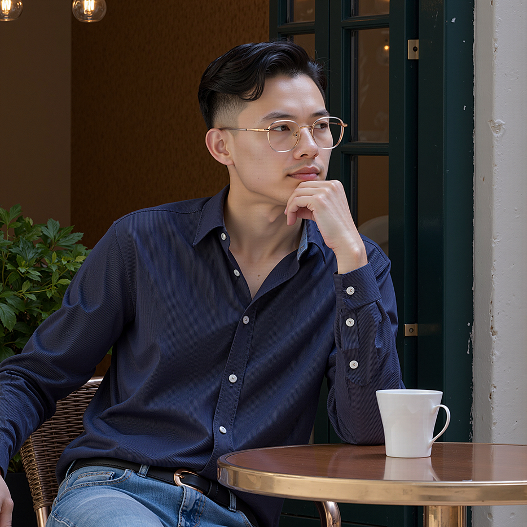 Lenskart Transparent Full Rim Square left side