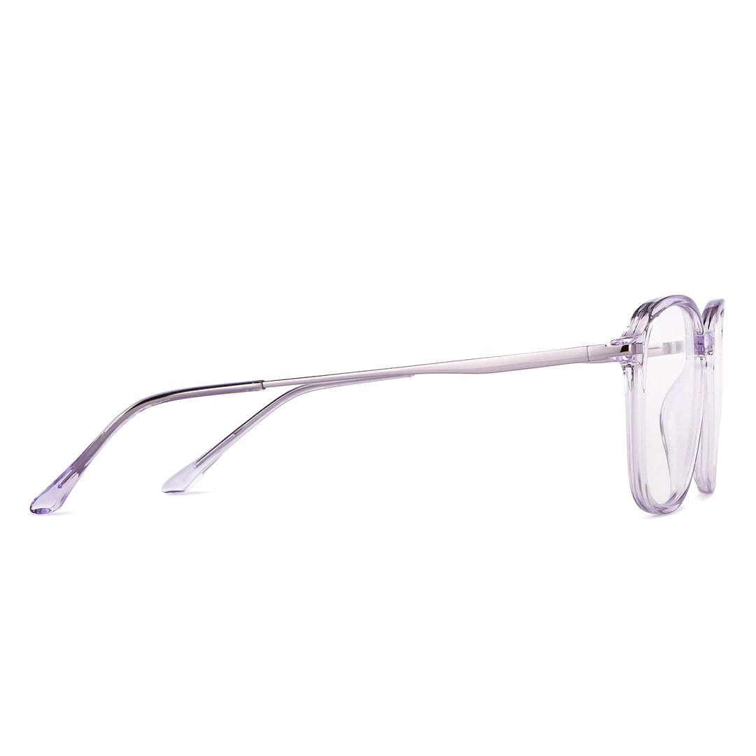 Lenskart Air Crystal Transparent Full Rim Square left side