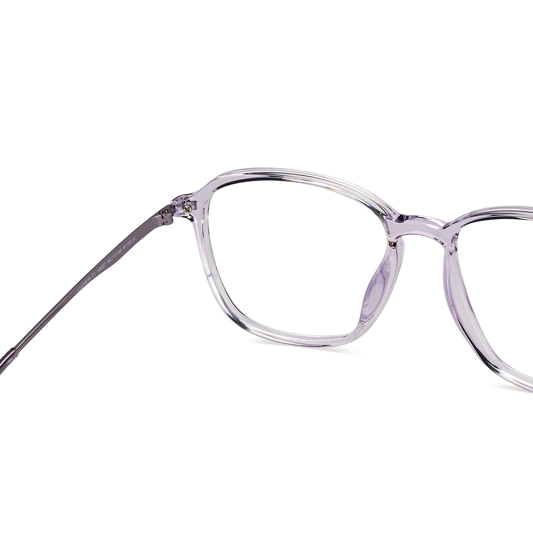 Lenskart Air Crystal Transparent Full Rim Square right side