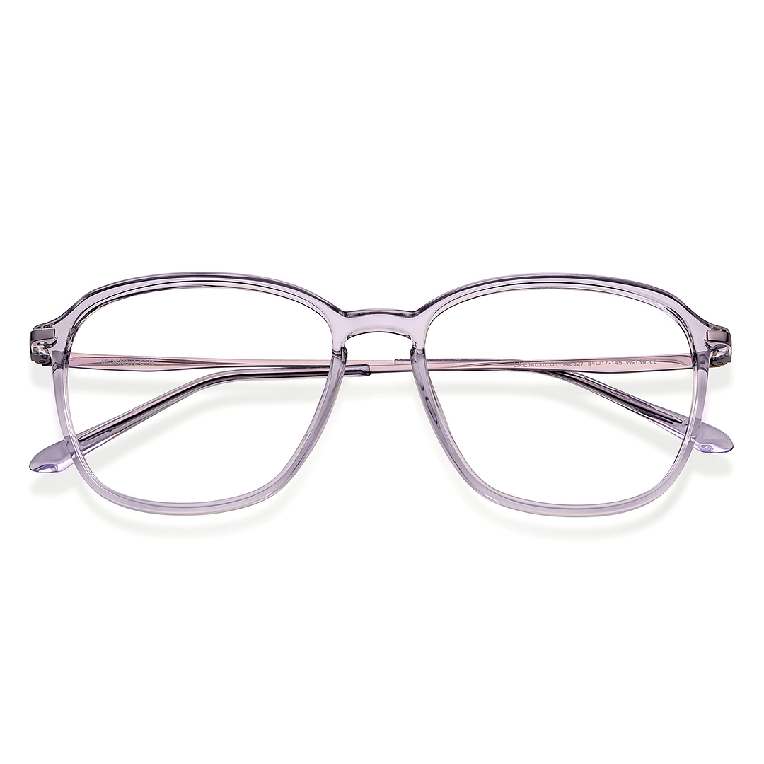 Lenskart Air Crystal Transparent Full Rim Square left side