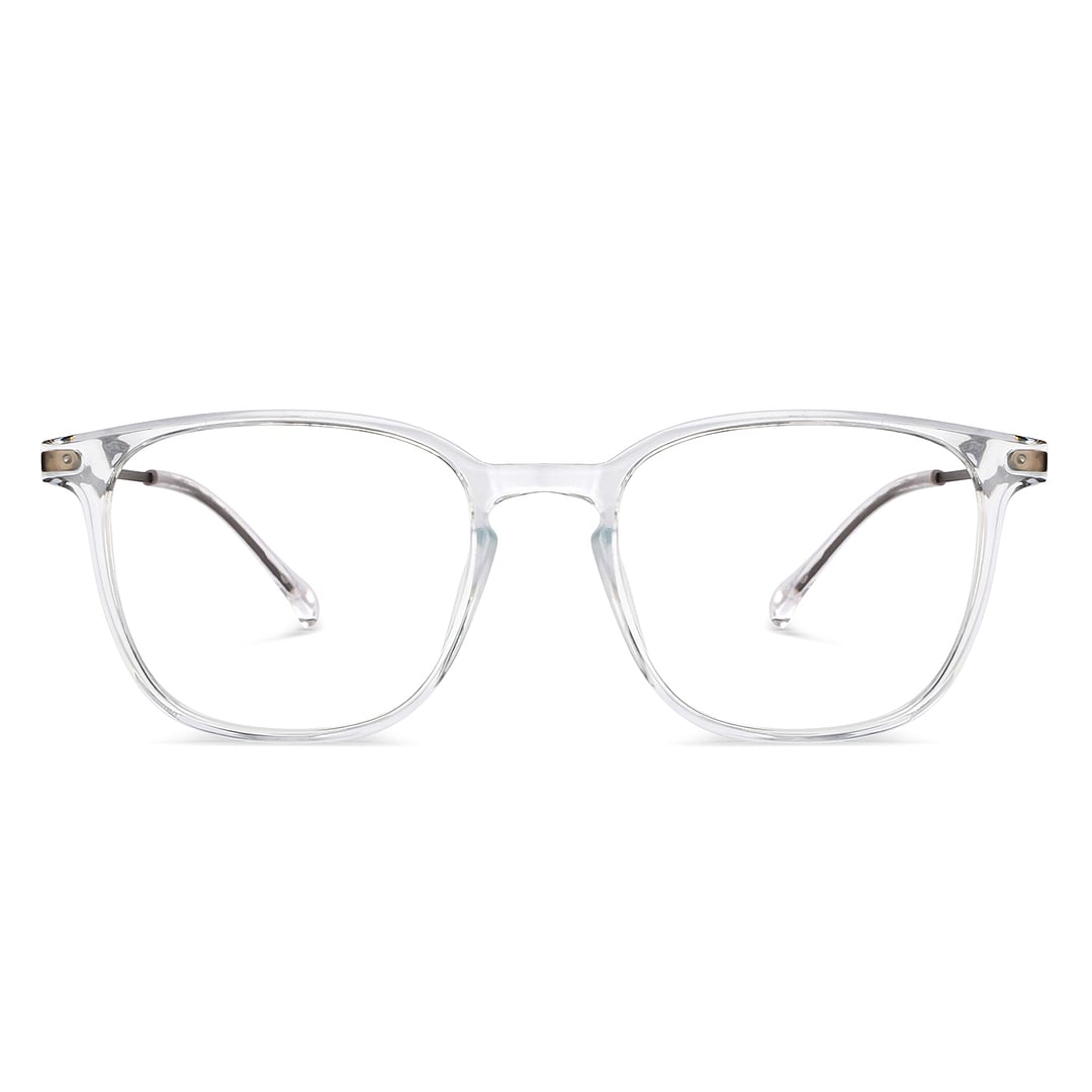 Lenskart Air Crystal Transparent Full Rim Square left side