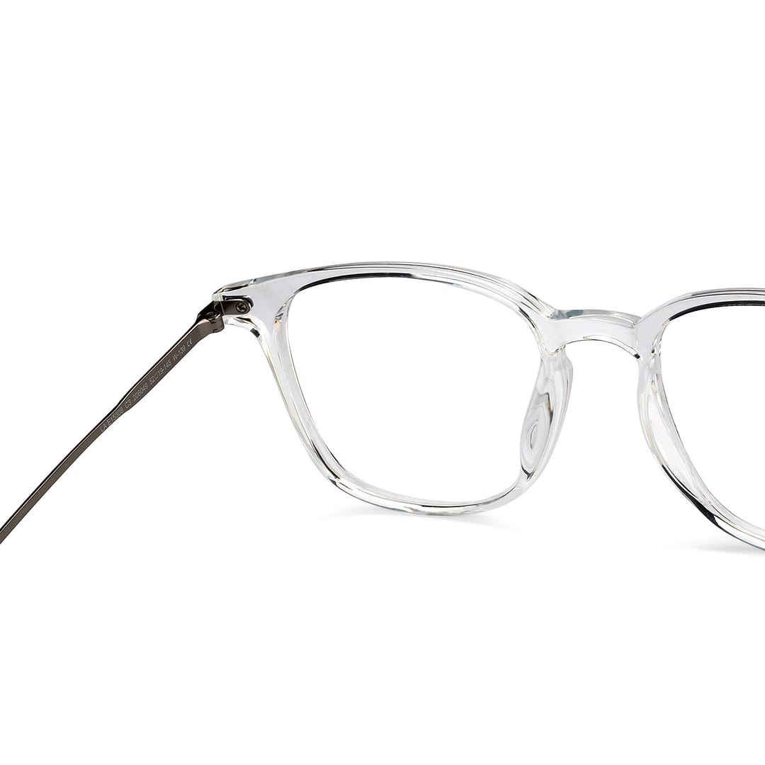 Lenskart Air Crystal Transparent Full Rim Square right side