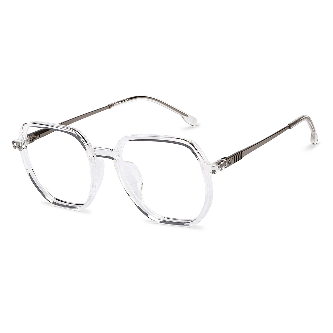 Lenskart Air Crystal Transparent Full Rim Geometric right side