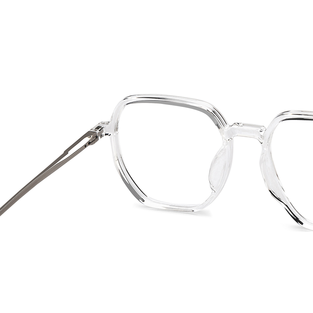 Lenskart Air Crystal Transparent Full Rim Geometric right side