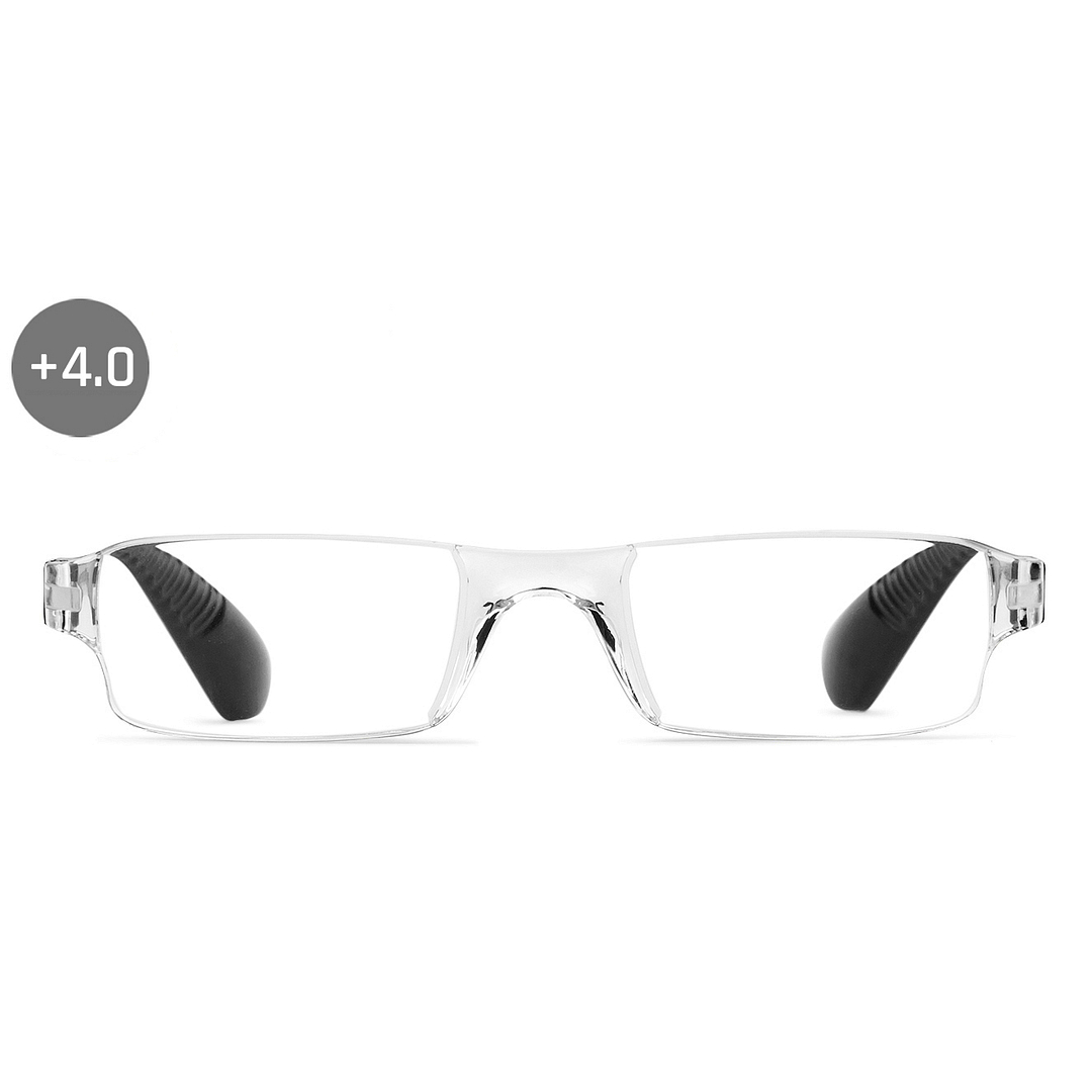 LENSKART BLU READERS Transparent Rimless Rectangle LENSKART BLU READERS VC E11335 Only for 4 Prefitted Powers left side