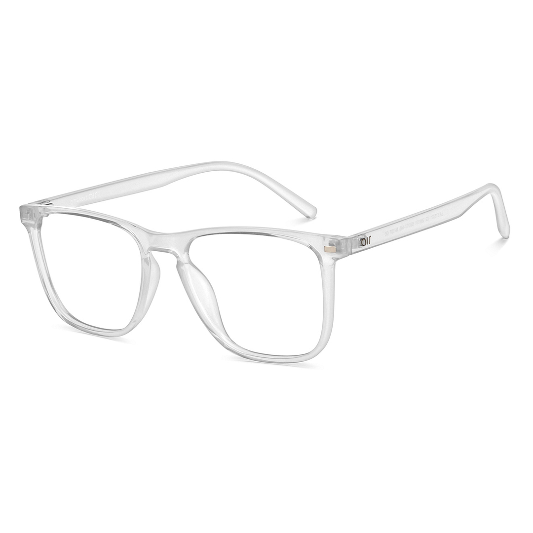 Lenskart Air Online Crystal Transparent Full Rim Square left side
