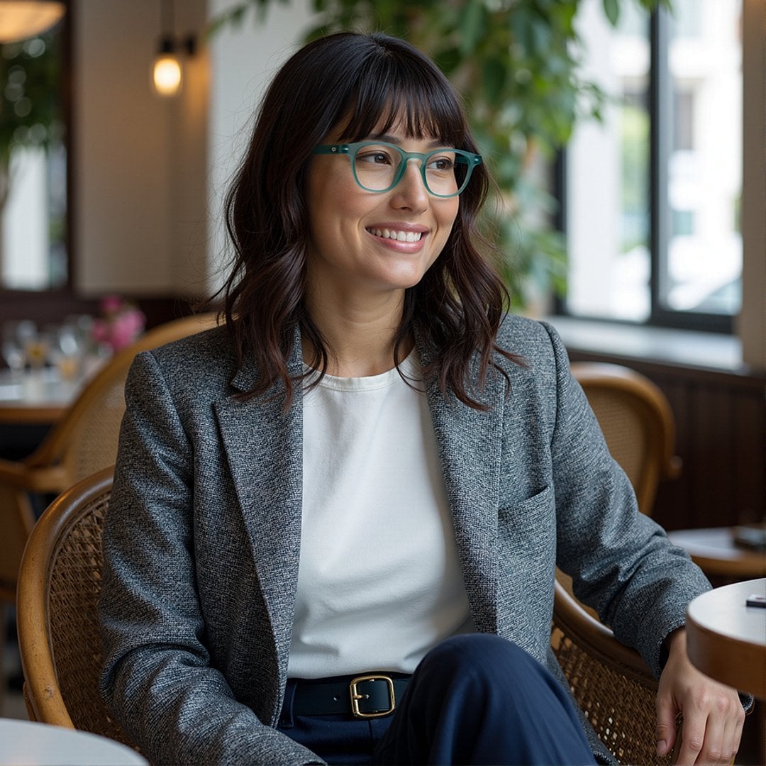 Lenskart Hustlr Turquoise Full Rim Square right side