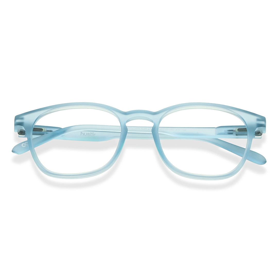 Lenskart Hustlr Turquoise Full Rim Square left side