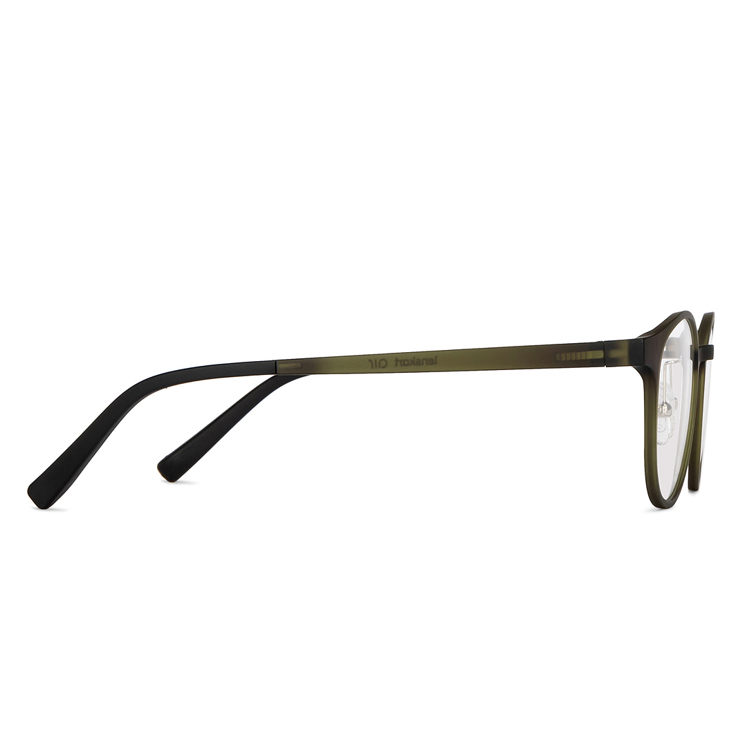 Lenskart Air Bottle Green Full Rim Round left side