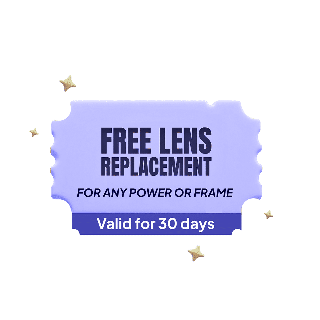 Lenskart Voucher for Free Lens Replacement (on any frame) left side