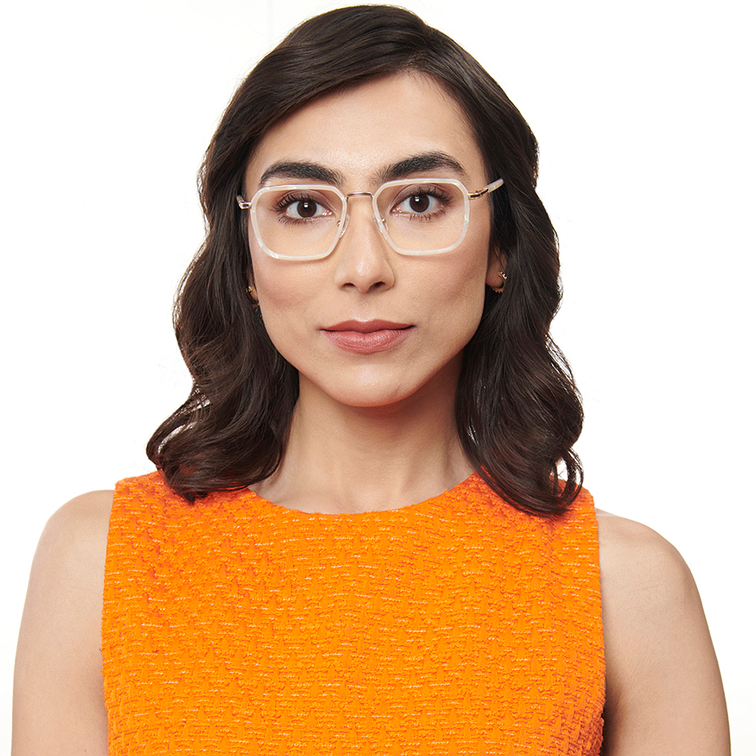 Lenskart Studio Online White Full Rim Square right side