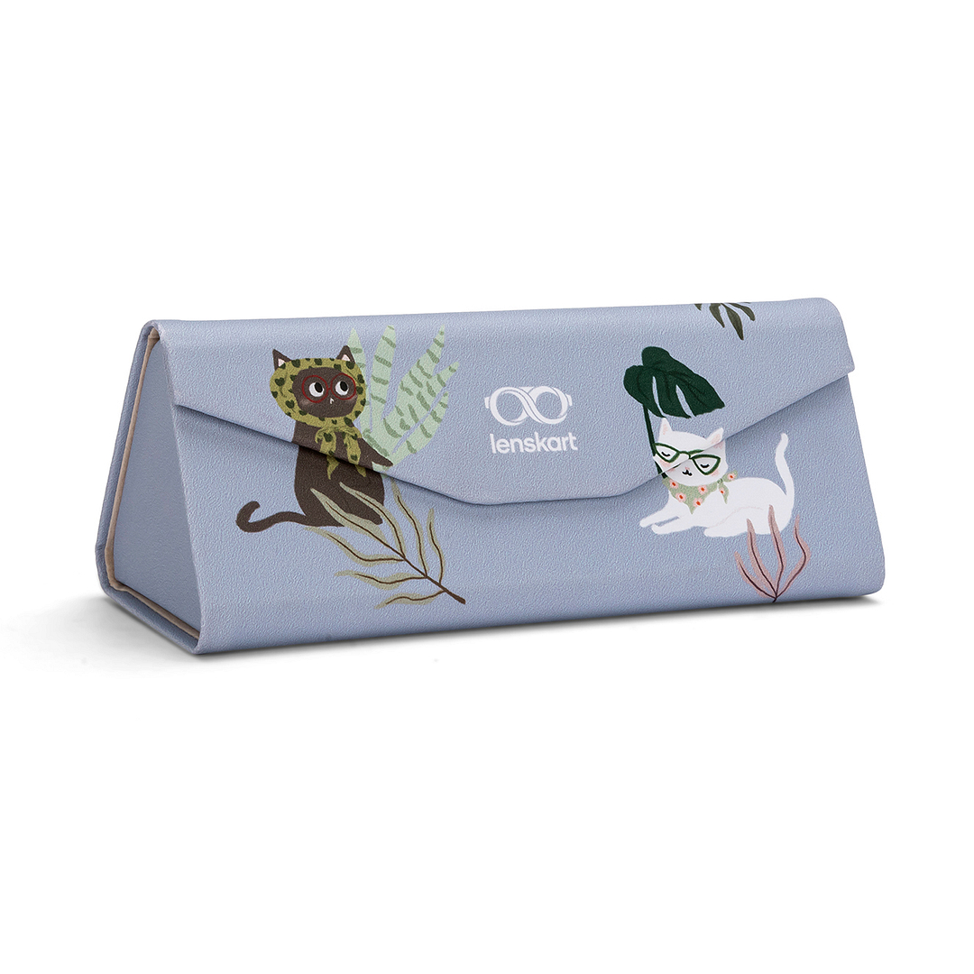 Lenskart Womens Day Feline Foliage Case and Cloth right side