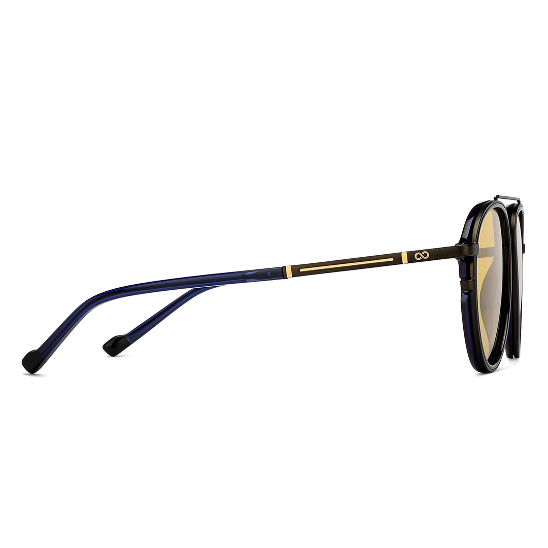 Lenskart Studio Online Black Full Rim Aviator left side