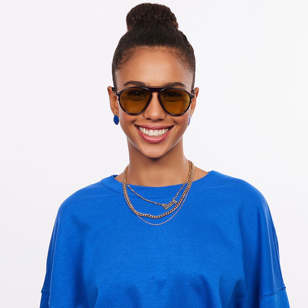 Lenskart Studio Online Black Full Rim Aviator left side