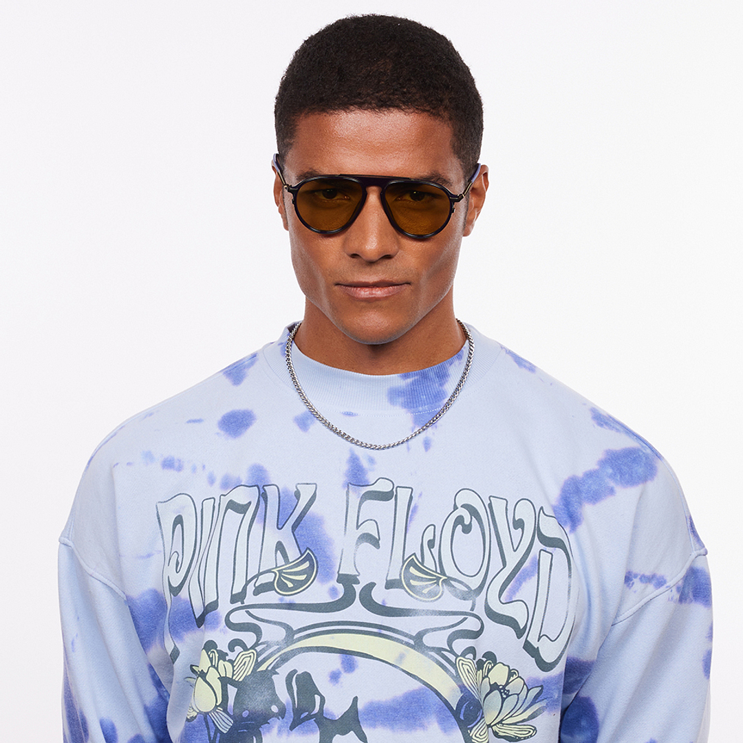Lenskart Studio Online Black Full Rim Aviator left side