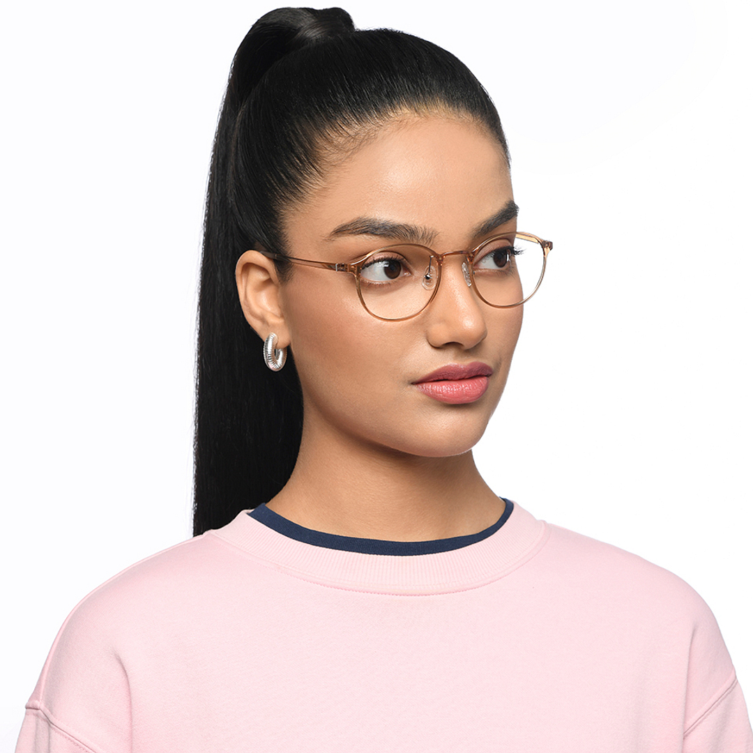 Lenskart Air Yellow Full Rim Square left side