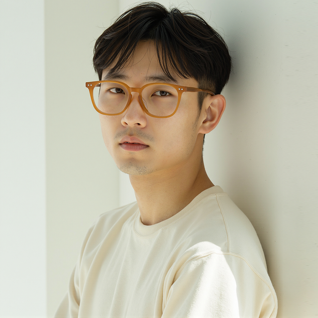 Lenskart Yellow Full Rim Square right side