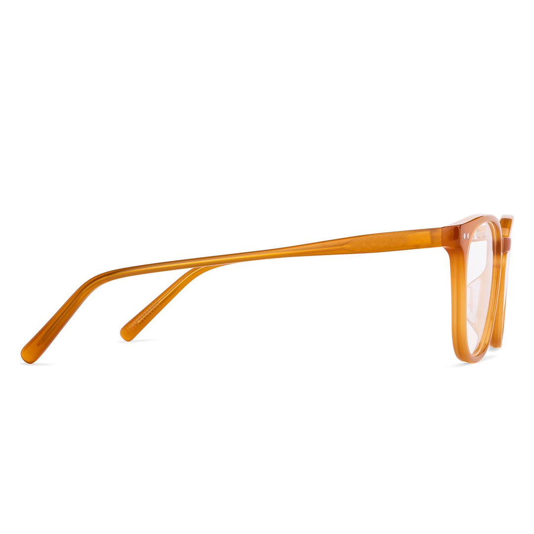 Lenskart Yellow Full Rim Square left side