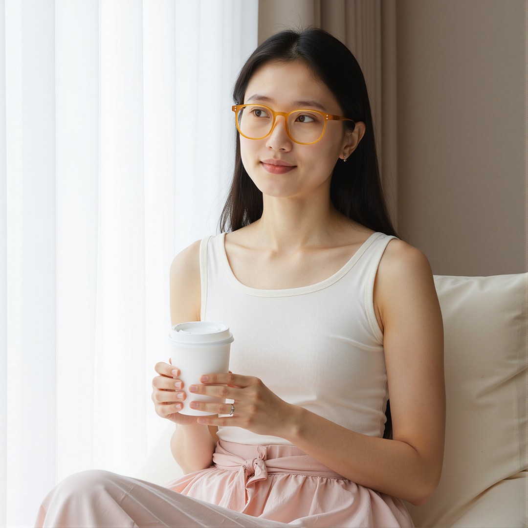 Lenskart Yellow Full Rim Square right side