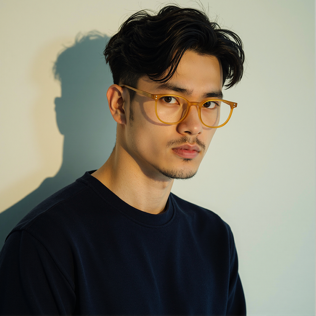 Lenskart Yellow Full Rim Square right side