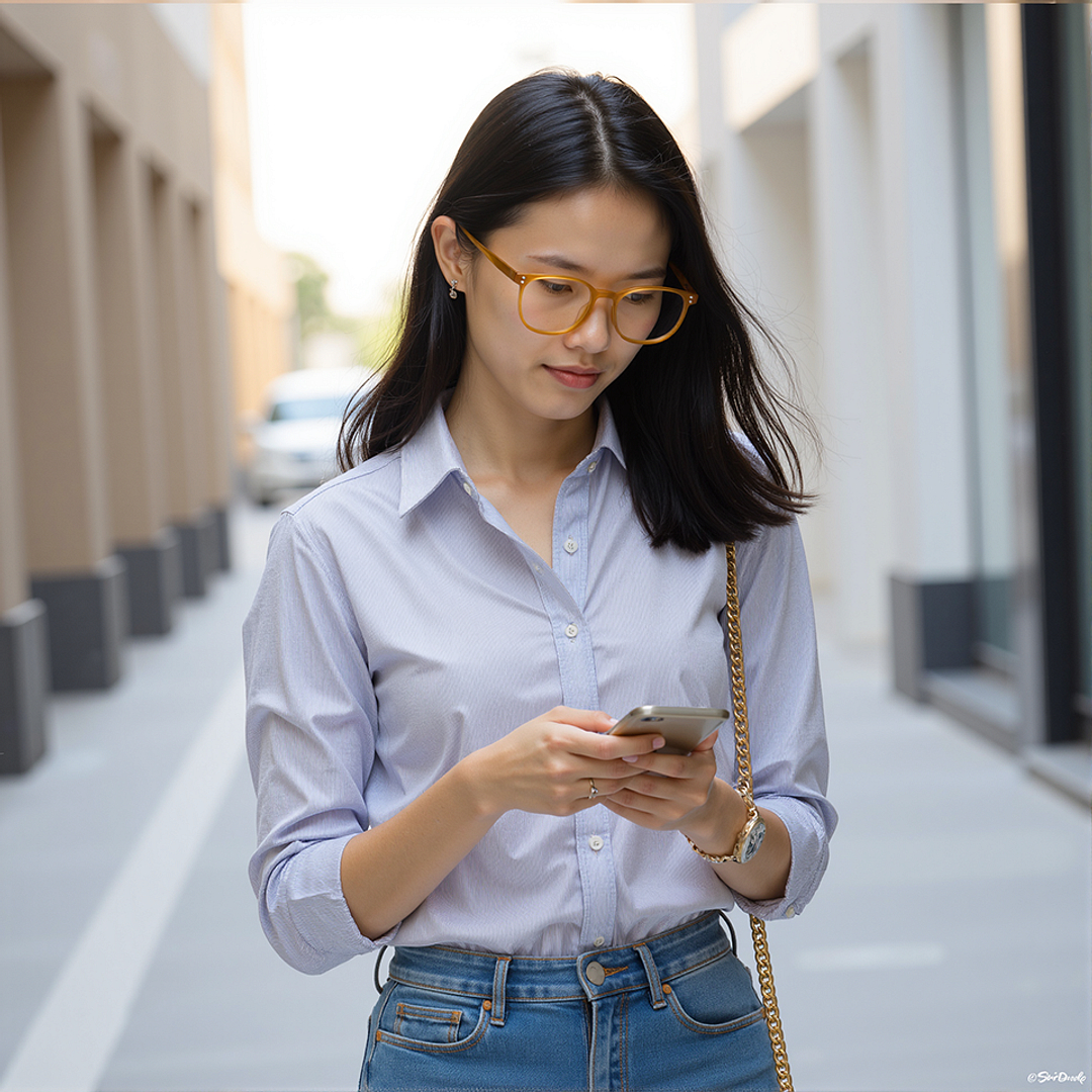 Lenskart Yellow Full Rim Square right side