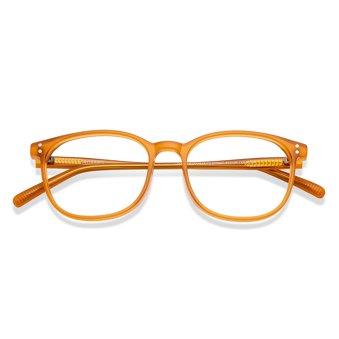 Lenskart Yellow Full Rim Square left side