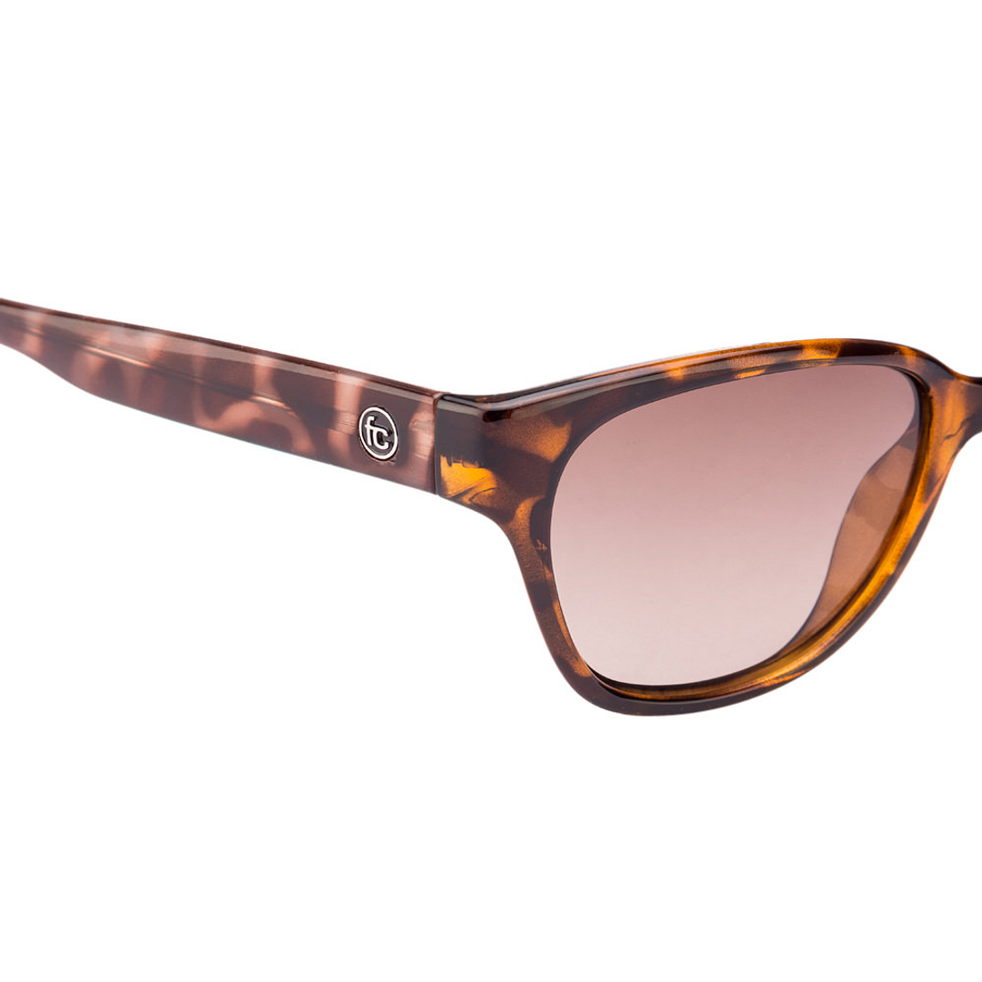 French Connection Tortoise Full Rim Cat Eye left side
