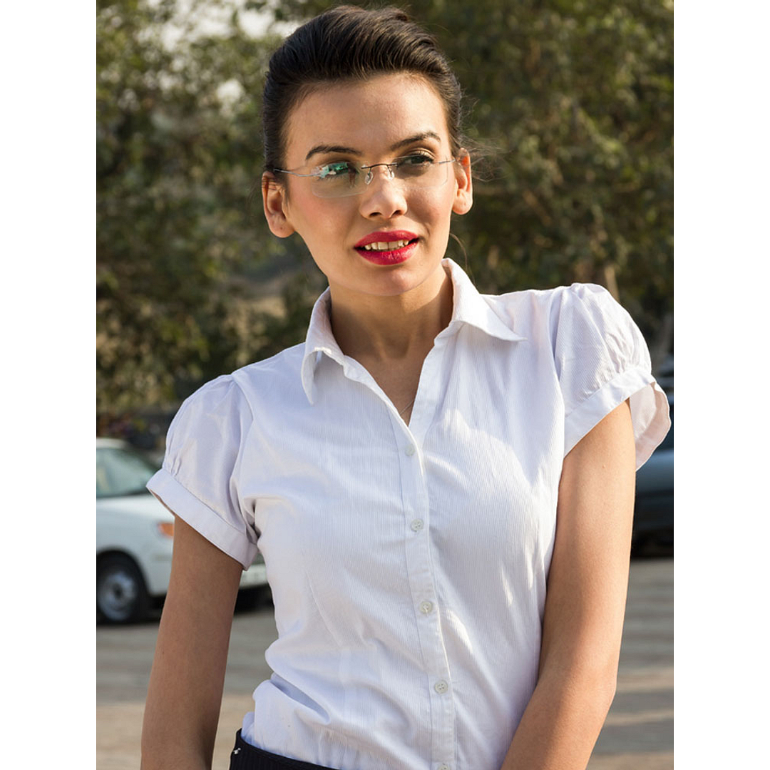 Vincent Chase Online Black Rimless Rectangle right side