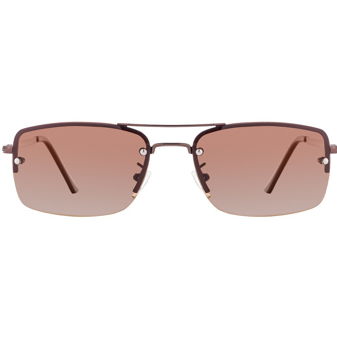 Vincent Chase Online Brown Half Rim Rectangle left side