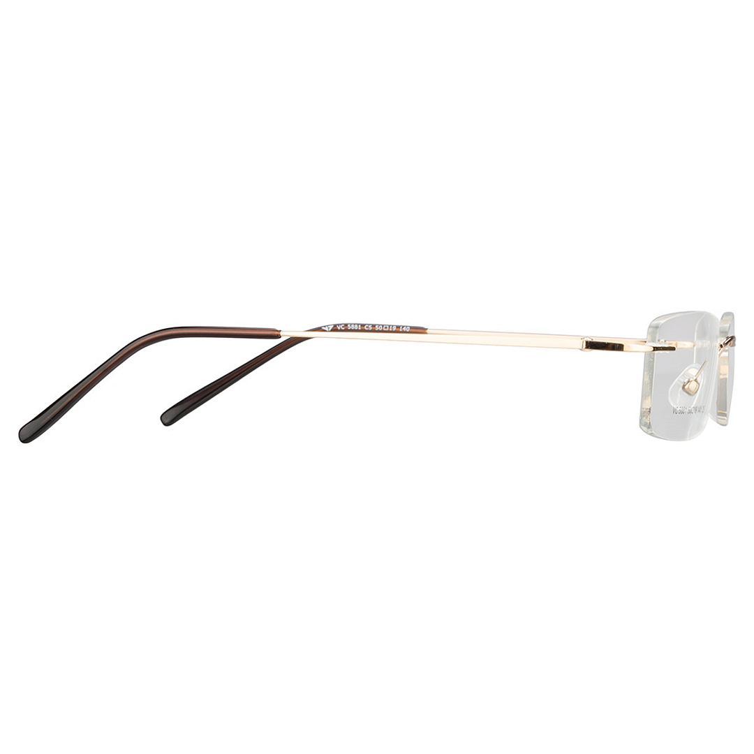 Vincent Chase Online Gold Rimless Rectangle left side