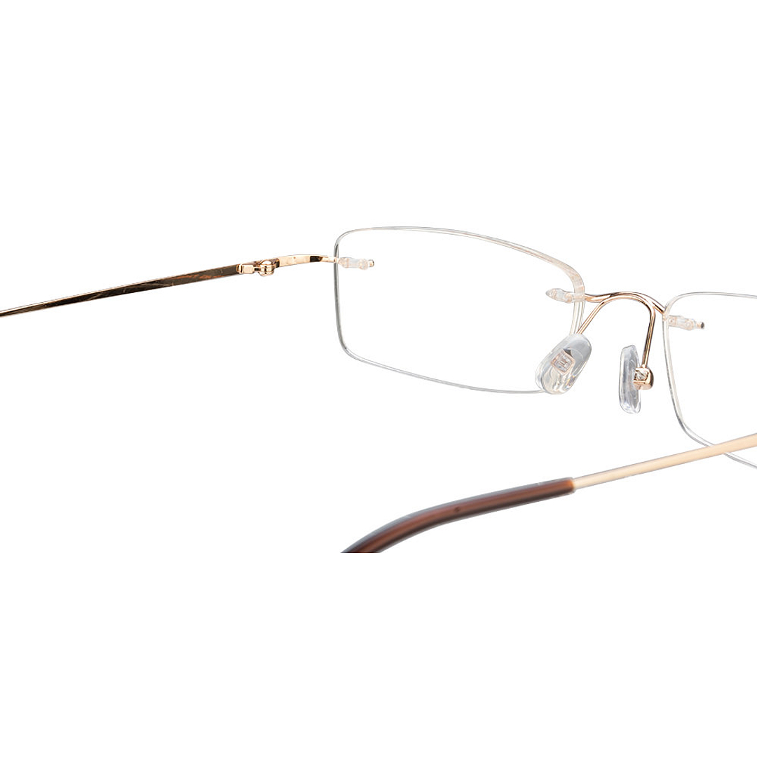 Vincent Chase Online Gold Rimless Rectangle left side