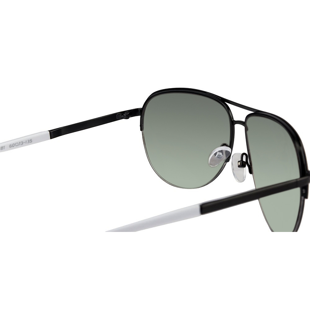 Vincent Chase Online Black Half Rim Aviator left side