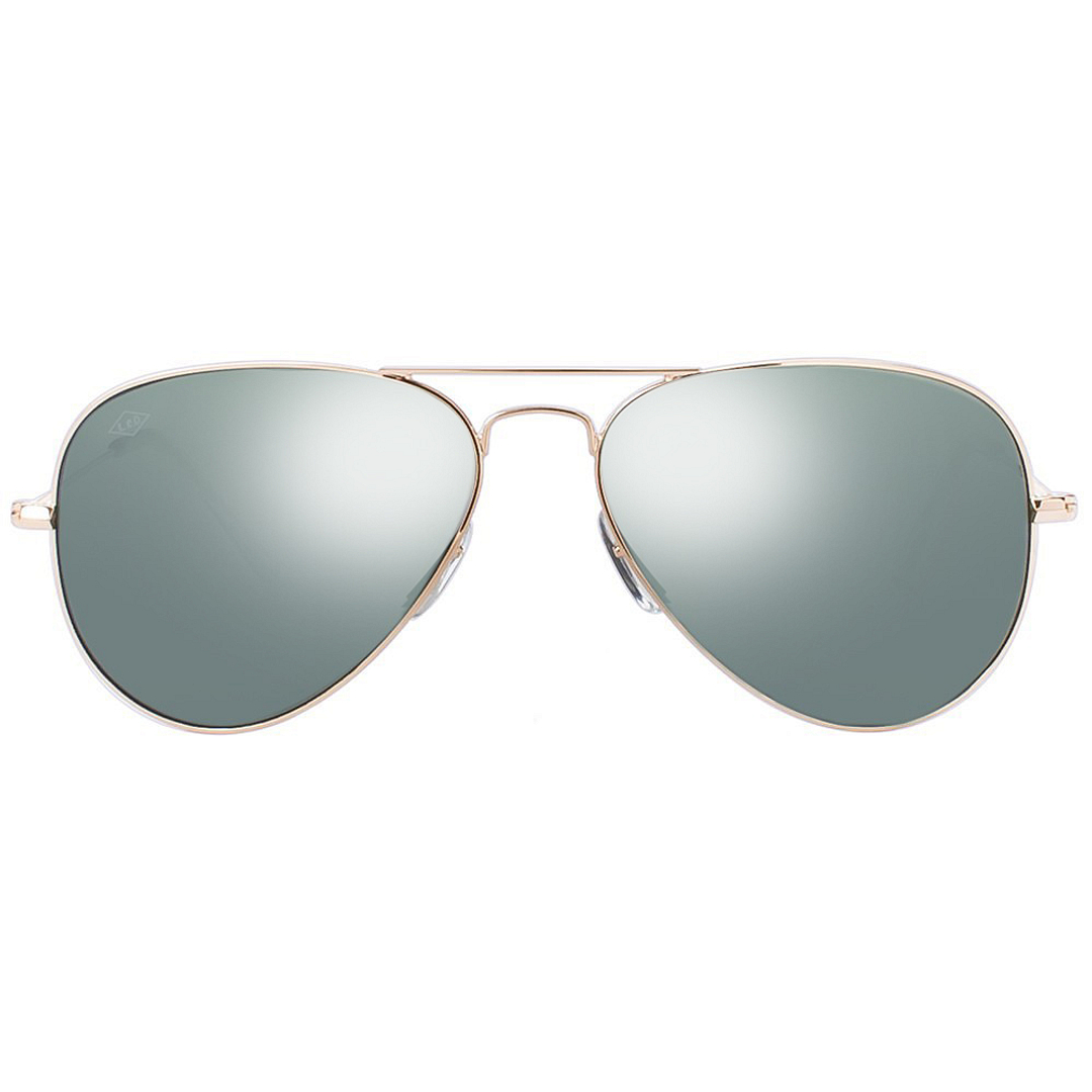 BRANDED Gold Full Rim Aviator left side