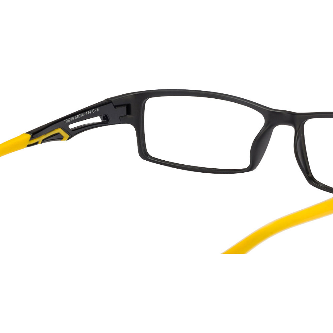 Lenskart Lenskart TOI Special: Lenskart Air: Black Yellow Full Rim Rectangle Lenskart TOI Special OTHERS VC TR 6219- left side
