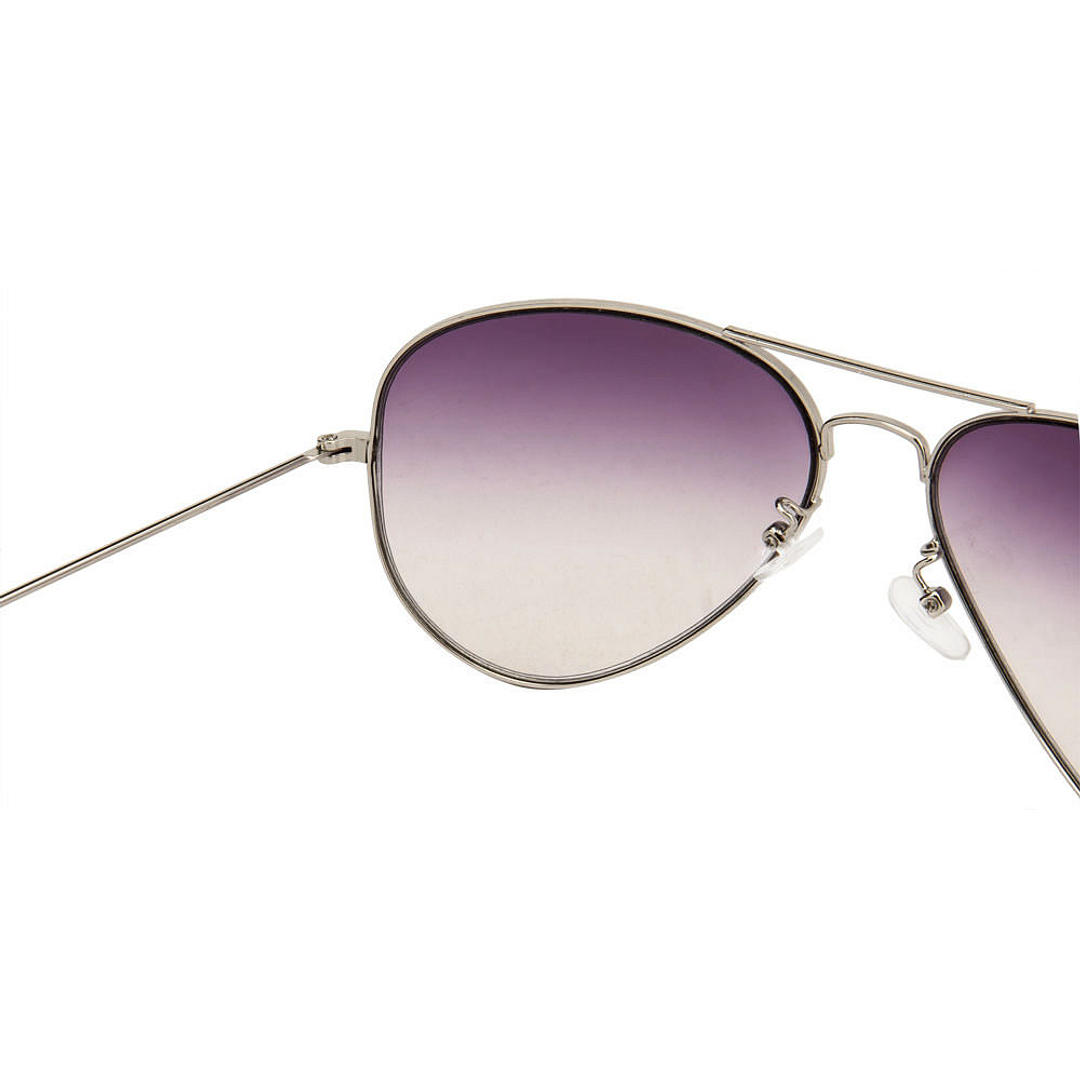 BRANDED Silver Full Rim Aviator right side