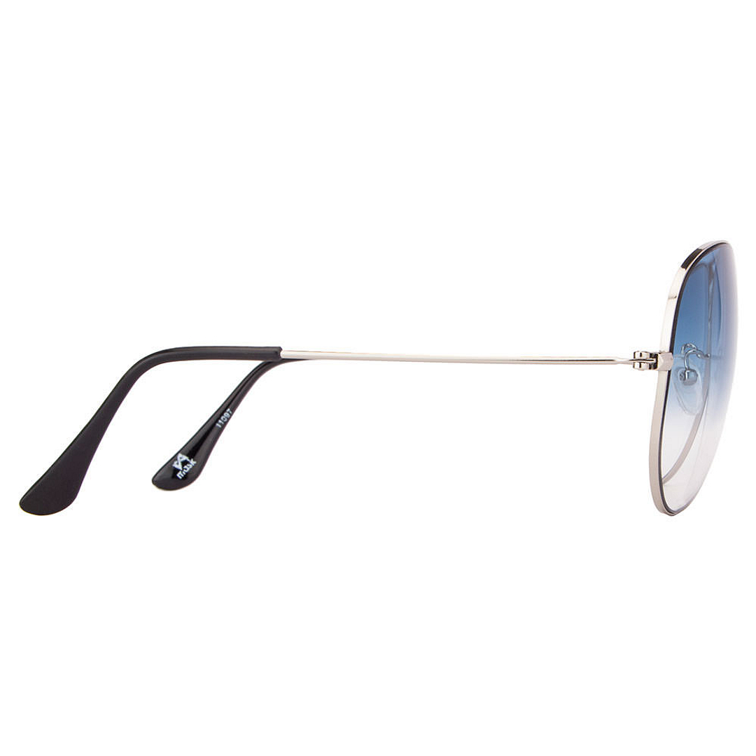 BRANDED Silver Full Rim Aviator right side