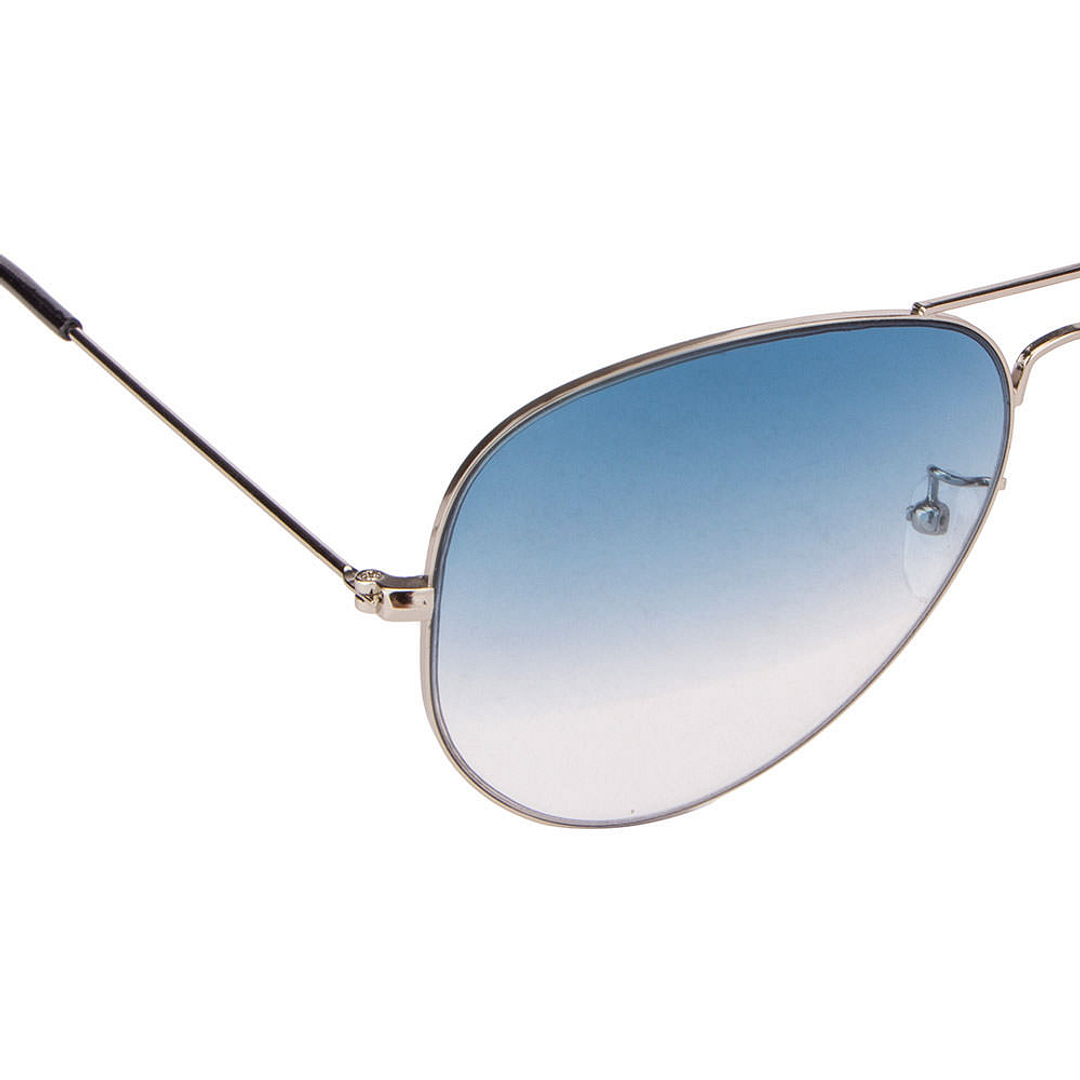 BRANDED Silver Full Rim Aviator right side