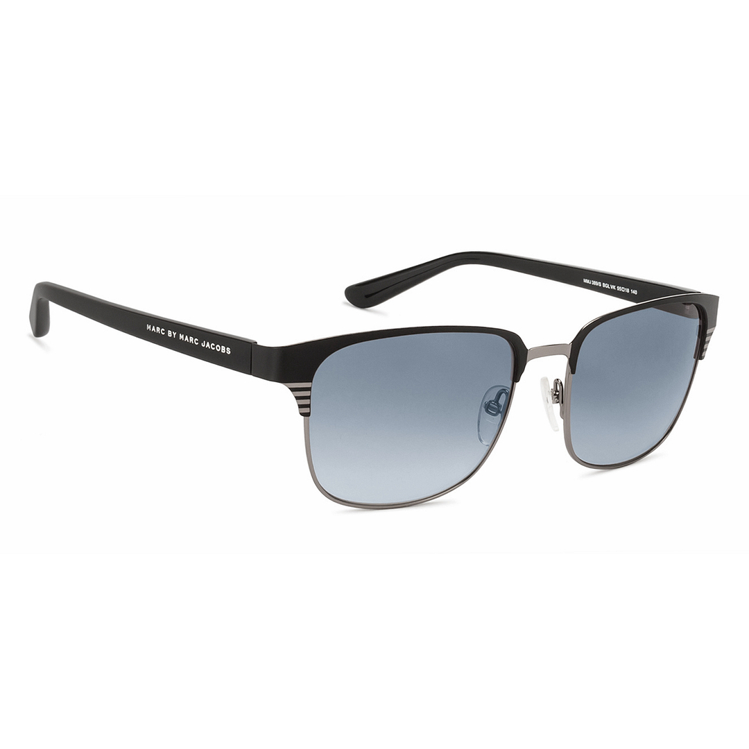 BRANDED Silver Full Rim Square left side